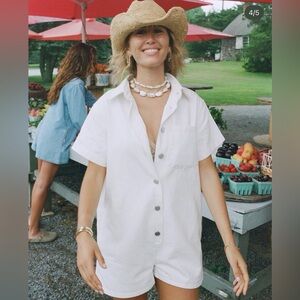 Parke Denim Romper NWOT